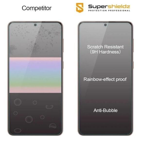Supershieldz 3 Pack Tempered Glass Screen Protector for Samsung Galaxy S21 Plus - Picture 2 of 8